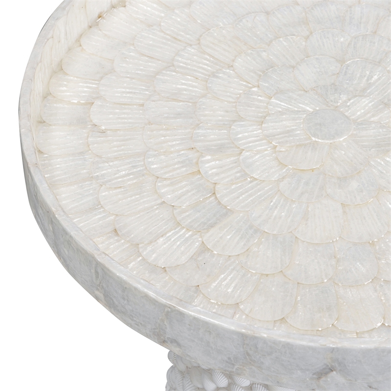 Coast Pearl Seashell Side Table