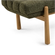 Julianna Green Textured Fabric Bench
