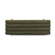 Julianna Green Textured Fabric Bench