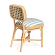 Dorine Mint Green Striped Dining Chair