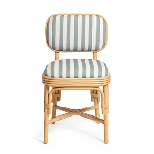 Dorine Mint Green Striped Dining Chair