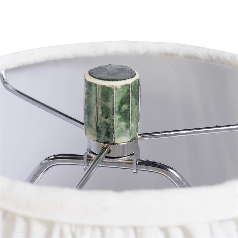 Yaya Green Capiz Shell Table Lamp