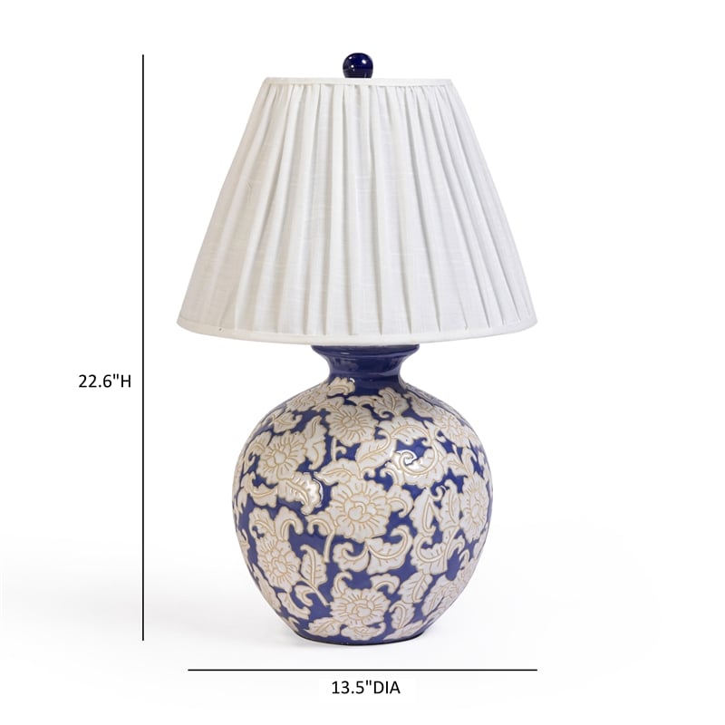 Diana Blue & White Table Lamp