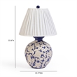 Diana Blue & White Table Lamp