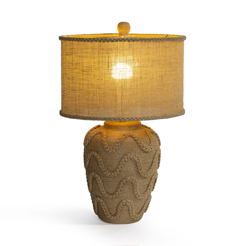 Baha Natural Bamboo Jute Table Lamp