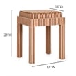Kora Terracotta Cotton Jute Stool