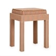 Kora Terracotta Cotton Jute Stool
