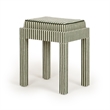 Kora Green Cotton Jute Stool