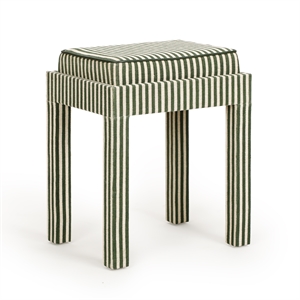 Kora Green Cotton Jute Stool