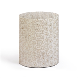 Lorna Stool in Pearl Petal Capiz Shell Motif