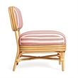 Dorine Cherry Striped Accent Chair