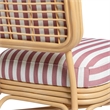 Dorine Cherry Striped Accent Chair