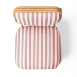 Dorine Cherry Striped Accent Chair