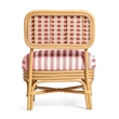 Dorine Cherry Striped Accent Chair