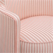 Passe Pink Striped Swivel Chair