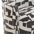 Passe Black Jacquard Swivel Chair