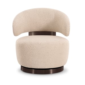 Austin Cream Boucle Swivel Chair