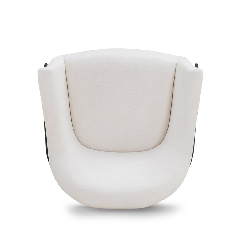 Lua Cream Chenille Accent Chair