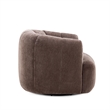 Jasmine Chocolate Upcycled Chenille Swivel Accent Chair