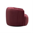 Jasmine Berry Red Velvet Swivel Accent Chair