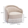 Pamela Tan Chenille Tassel Lounge Chair