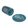 Channeled Blue Swirl Resin Kiddush Cup