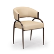 Tatum Taupe Performance Vegan Leather Dining Chair