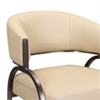 Tatum Taupe Performance Vegan Leather Dining Chair