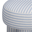 Masha Blue Striped Linen Stool