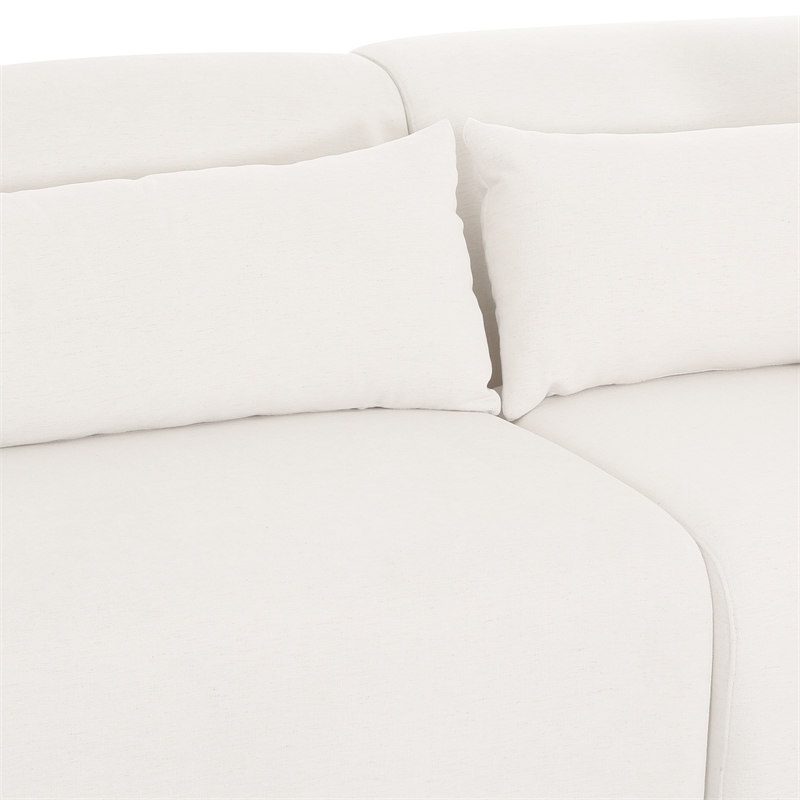 Tarra Cream Chenille Modular RAF Sectional
