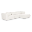 Tarra Cream Chenille Modular RAF Sectional