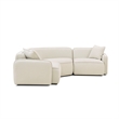 Travie 3-Piece Sand Upcycled Linen Modular L-Sectional