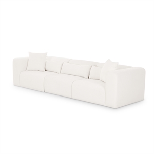 Tarra Cream Chenille Modular Sofa