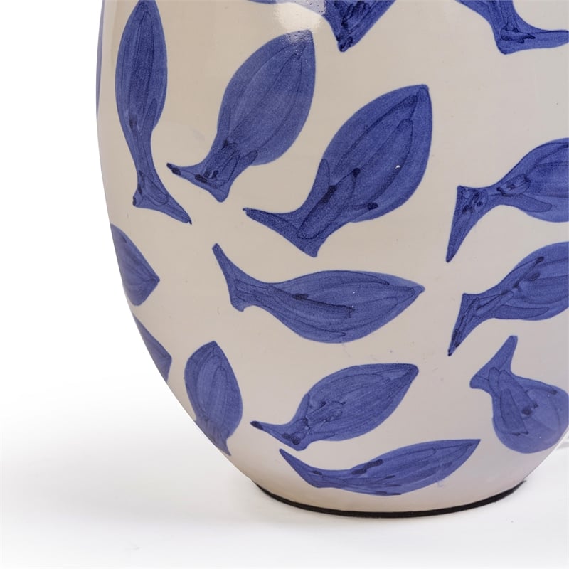 Sardine Blue White Table Lamp