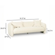 Lou Cream Performance Velvet Sofa
