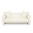Lou Cream Performance Velvet Loveseat