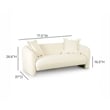Lou Cream Performance Velvet Loveseat