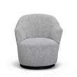 Skyla Gray Boucle Swivel Chair