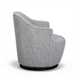 Skyla Gray Boucle Swivel Chair
