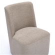 Melissa Tan Performance Fabric Rolling Dining Chair
