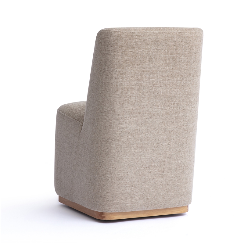 Melissa Tan Performance Fabric Rolling Dining Chair