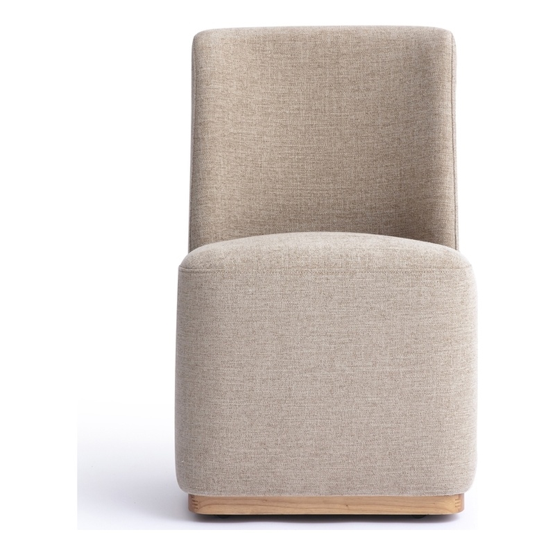 Melissa Tan Performance Fabric Rolling Dining Chair