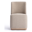 Melissa Tan Performance Fabric Rolling Dining Chair