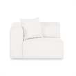 Tarra Cream Chenille Modular LAF Corner Chair