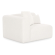 Tarra Cream Chenille Modular LAF Corner Chair