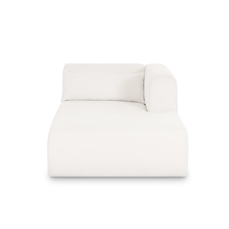 Tarra Cream Chenille Modular RAF Chaise