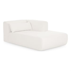 Tarra Cream Chenille Modular RAF Chaise