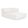 Tarra Cream Chenille Modular RAF Chaise