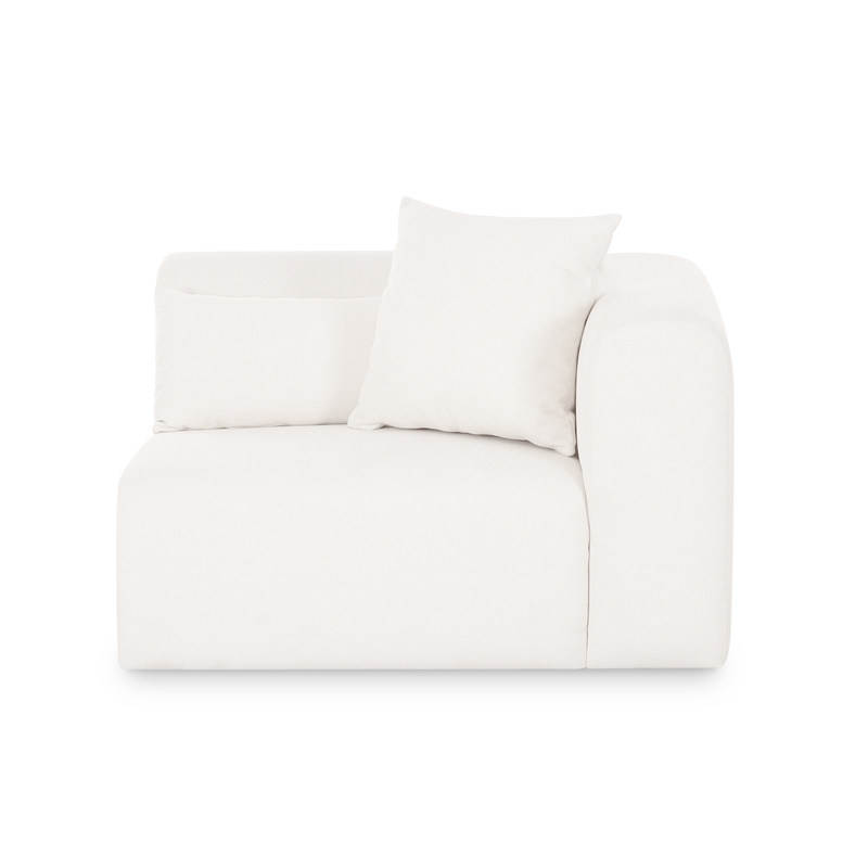 Tarra Cream Chenille Modular RAF Corner Chair