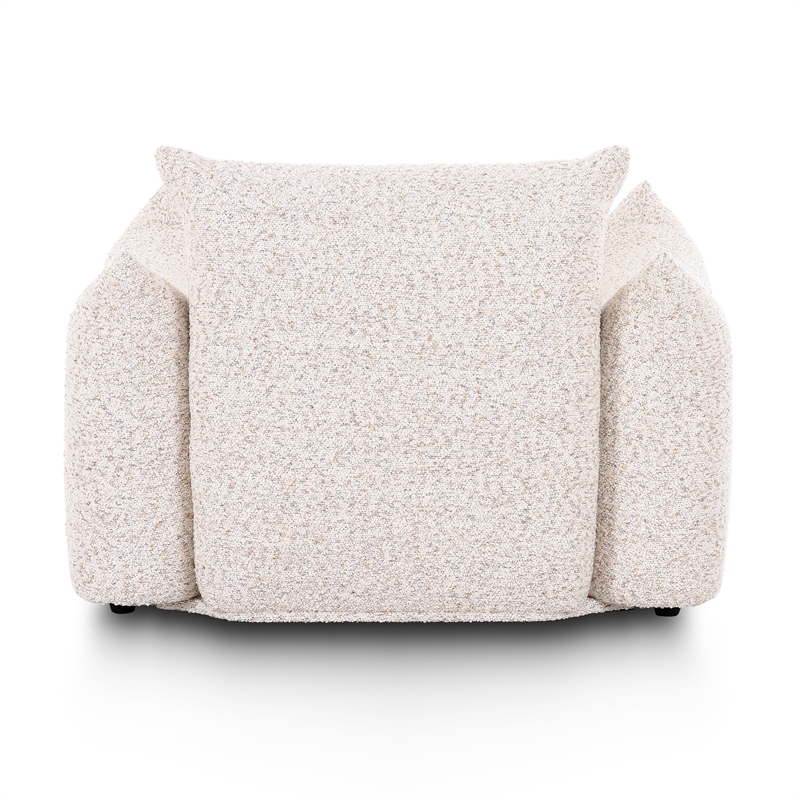 Saint Tropez Nubby Fabric Armchair in Sand